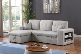 Narożnik „Axel” rozkładany/odwracalny - 3-osobowy - Jasnoszary