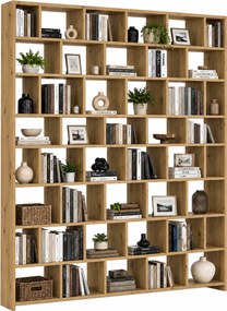 Ogromny regał na książki biblioteczka dąb artisan W0-B06