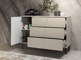Komoda z szufladami i szafką Sophie 05, kaszmir