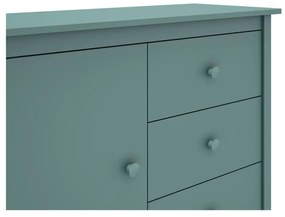 Morska niska komoda dziecięca z drewna sosnowego 90x80 cm Max – Marckeric