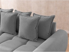 Szary narożnik (prawostronny/z szezlongiem) Albane – Ropez