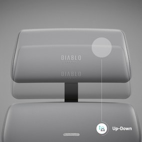 Fotel prezesa Diablo V-Modular, Shadow Grey