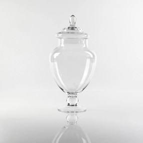 Słoik na cukierki, słój, szklany pojemnik z pokrywką, 30 cm