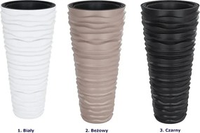 Duża beżowa donica ogrodowa G4-C41