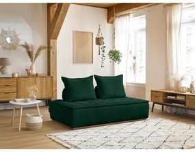 Ciemnozielona sofa z materiału bouclé 175 cm Elisa – Bobochic Paris