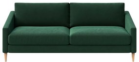 Ciemnozielona aksamitna sofa 200 cm Karoto – Ame Yens