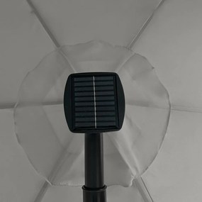 Avenberg Duży parasol z regulacją nachylenia Sunny LED 300, szary