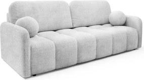 Sofa ZEN Rozkładana Dwuosobowa Szara Szenil Japandi