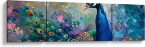 Obraz - Malowanie pawia (170x50 cm)