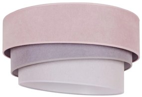 Duolla - Lampa sufitowa TRIO 1xE27/15W/230V pr. 45 cm róż/szary/biały