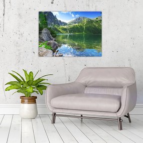 Obraz jeziora w Tatrach (70x50 cm)