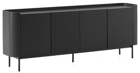 Czarna komoda 200x80x40 cm Willa – MOME
