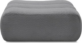 Szary podnóżek z materiału bouclé Azra – Bobochic Paris