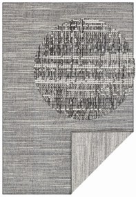 Dywan dwustronny zewnętrzny Gemini szary 200 cm x 290 cm