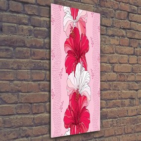 Foto-obraz szkło hartowane pionowy Hibiskus