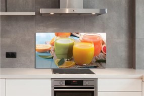 Szklany Panel Koktajle kolorowe szklanki