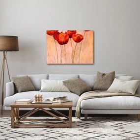 Obraz - Czerwone tulipany (70x50 cm)