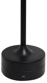 Lampka nocna czarna, ładowanie, bezprzewodowa TAVOLO Black