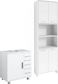 Zestaw mebli łazienkowych biały 60x33x60 maris