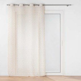 Żółto-biała firanka z woalu 140x240 cm Maddy – douceur d'intérieur