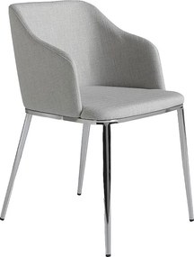 Szare krzesło z tkaniny 4050 ANGEL CERDA