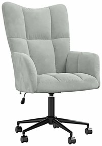 Fotel do biurka glamour jasnoszary N5-M75