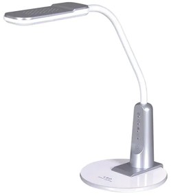 Srebrna dotykowa lampka biurowa LED - S264-Teni