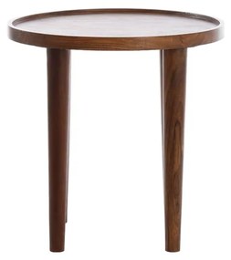 Okrągły stolik z litego drewna akacjowego ø 49 cm Qiano – Light &amp; Living