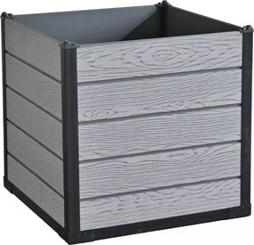 Donica ogrodowa kwadratowa 73x73x70,5 cm duża doniczka taras balkon Verica PP mrozoodporna