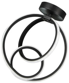 Czarna metalowa lampa sufitowa LED Neo – Squid Lighting