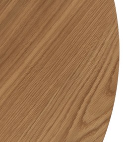 Stół Okrągły LINO 100 cm Dąb Złoty/Czarny Nowoczesny Loft
