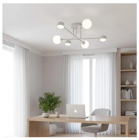 Przysufitowy żyrandol HOLON 3xG9/8W/230V + 3xGX53/12W biały