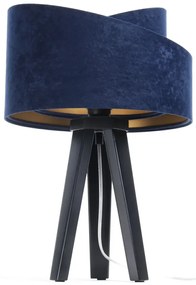 Lampa stołowa GEMSTONE granatowa/złota/czarna BPS KONCEPT