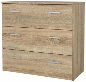 Komoda GARBO 3, dąb sonoma