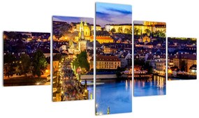Obraz - Most Karola, Praga, Czechy (125x70 cm)