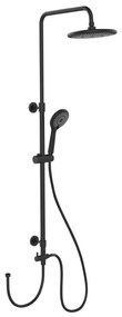 WENKO 25311100 - Zestaw prysznicowy WATERSAVING SYSTEM 120 cm czarny