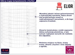 Siatkowy kompostownik ogrodowy - Levera
