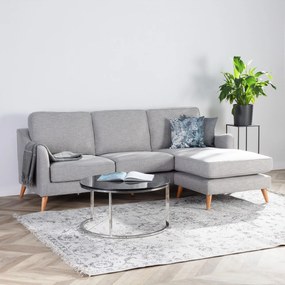 Sofa narożna Venuste linen grey