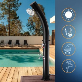 Prysznic solarny BOW, 20l, czarny Monzana