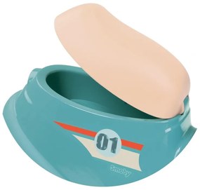 Smoby niebieski jeździk skuter retro ciche koła scooter