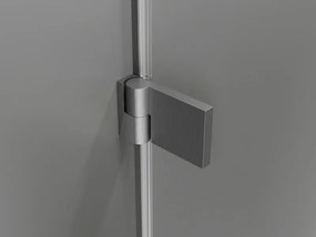 Mexen Lunar-B drzwi prysznicowe uchylne lewe 95 cm, transparent, gun gray szczotkowany - 832-095-000-66-00-L