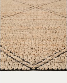 Dywan z juty tkany ręcznie w naturalnym kolorze 200x300 cm Vallalta – Kave Home