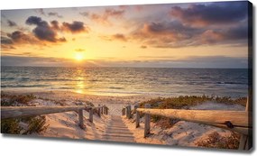Foto obraz na płótnie Ścieżka na plażę