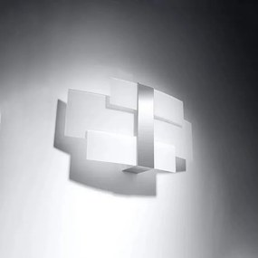 Kinkiet CELIA szklany chromowany