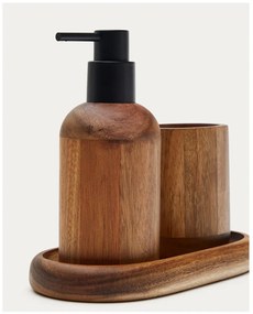 Drewniany dozownik do mydła w naturalnym kolorze 460 ml Senda – Kave Home