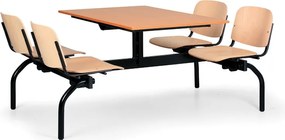 Euroseat Zestaw kuchenny 1930 x 1200 mm - blat czereśnia, siedziska buk