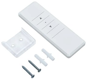 Automatyczna markiza z LED i czujnikiem wiatru niebiesko-białe pasy H3-P47