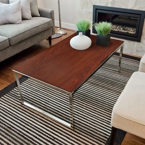 Naklejka na meble 200x60 cm Dark Walnut Wood – Ambiance