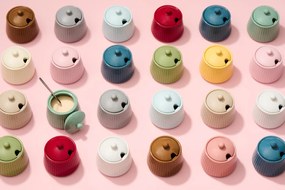 IB Laursen Ceramiczna cukiernica MYNTE LEMONADE żółta