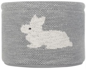 Szary bawełniany organizer Kindsgut Bunny, ø 16 cm